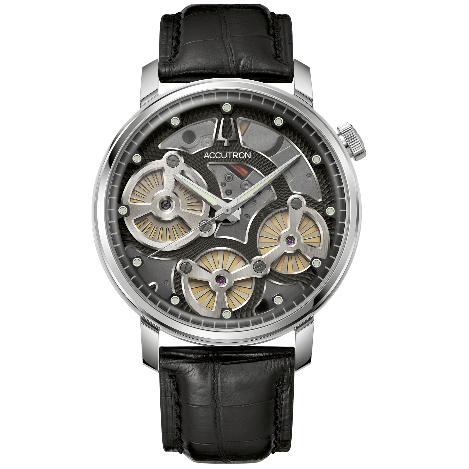 Accutron Stainless Steel Astronaut Mens Watch 26A210