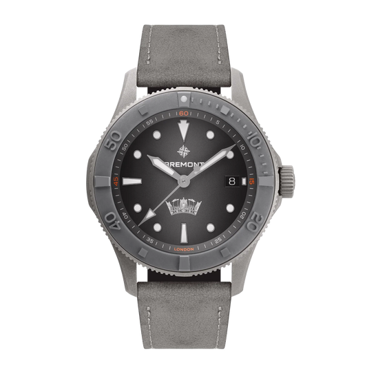 Bremont HMAF Supermarine 40mm Date Leather Strap SM40-DT-GRSS-HMAF-L-S