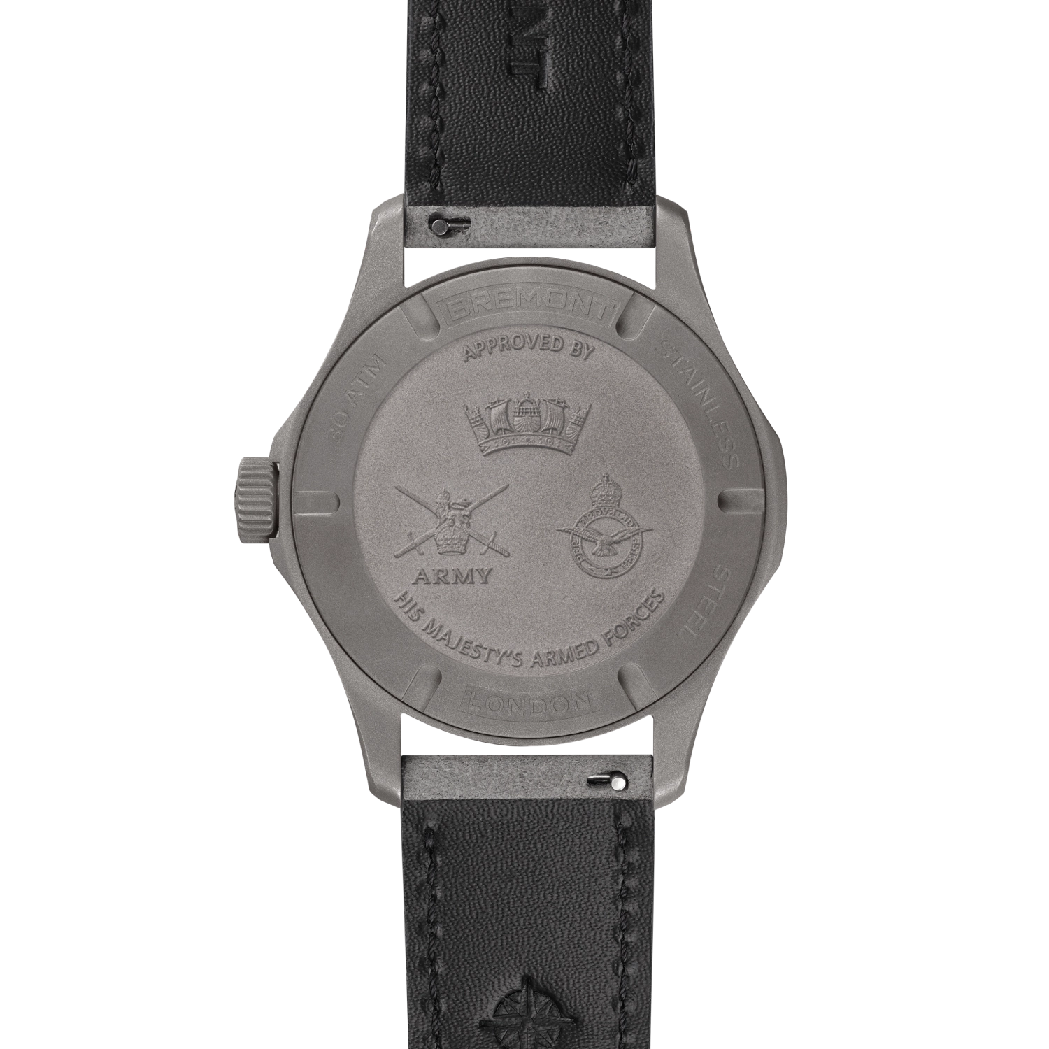 Bremont HMAF Supermarine 40mm Date Leather Strap SM40-DT-GRSS-HMAF-L-S