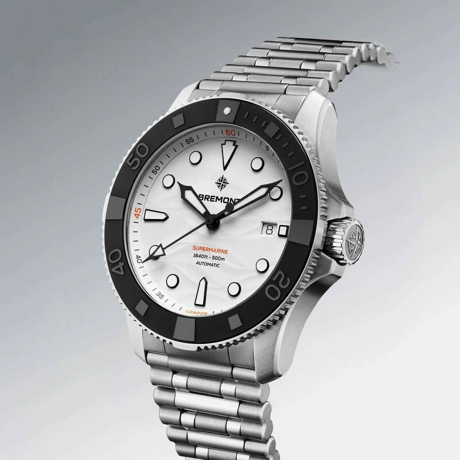 Bremont Supermarine 500m, Polar White SM43-DT-SS-WH-B