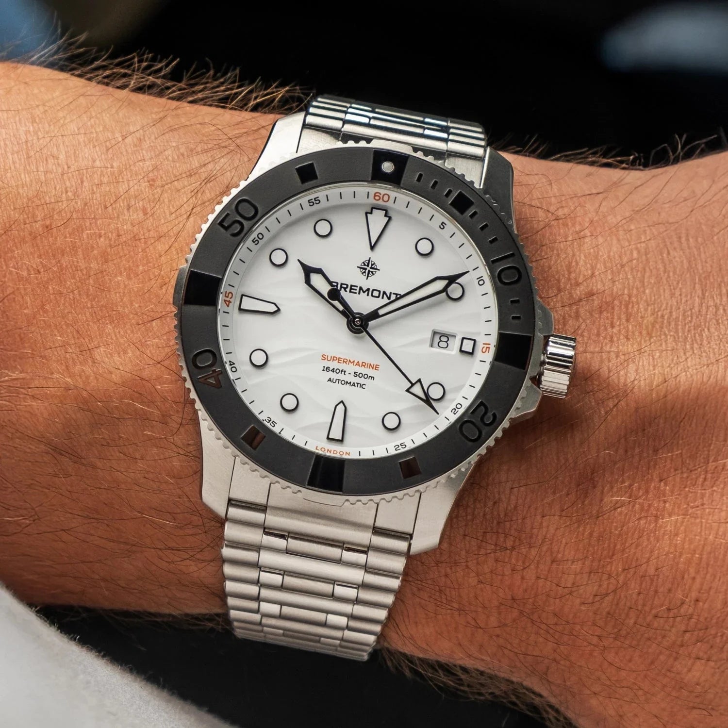 Bremont Supermarine 500m, Polar White SM43-DT-SS-WH-B