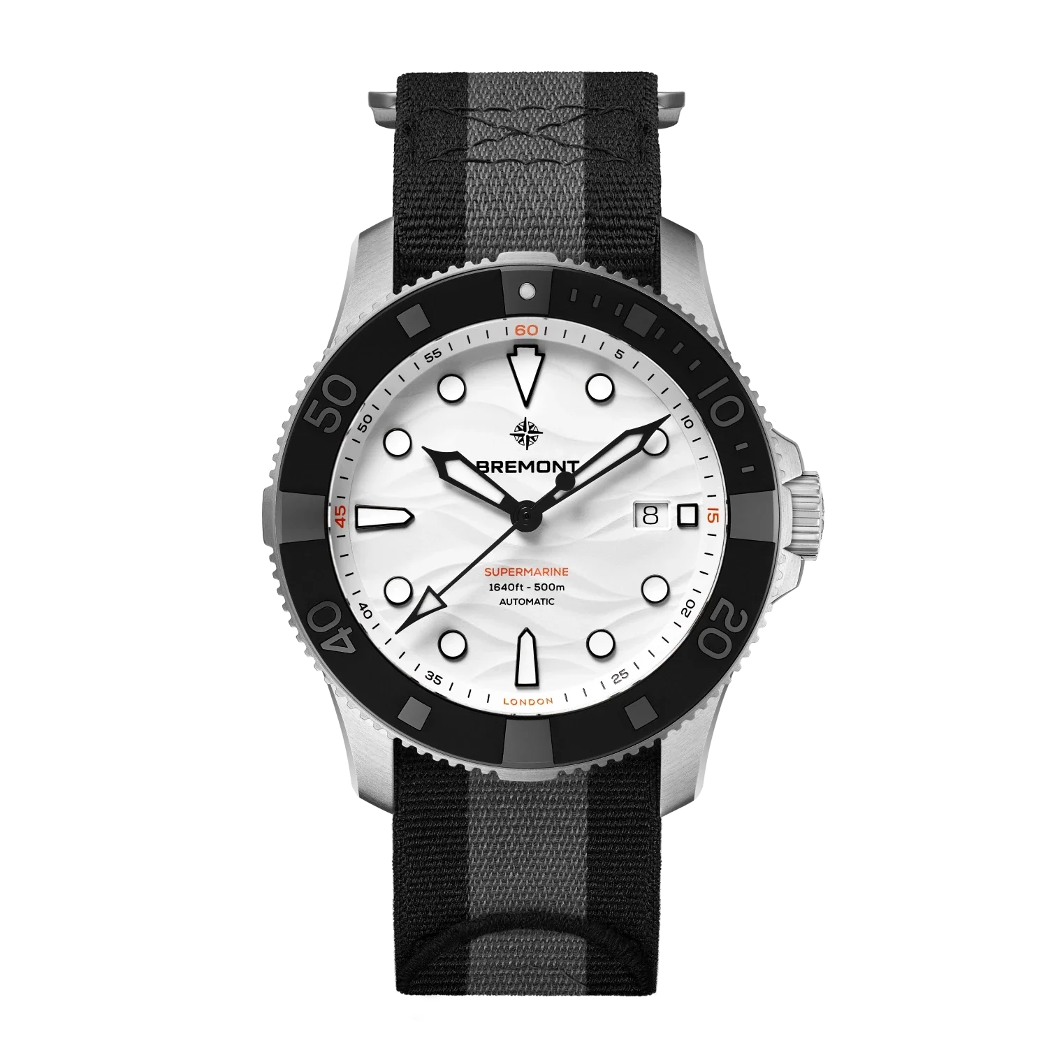 Bremont Supermarine 500m, Polar White SM43-DT-SS-WH-N-S