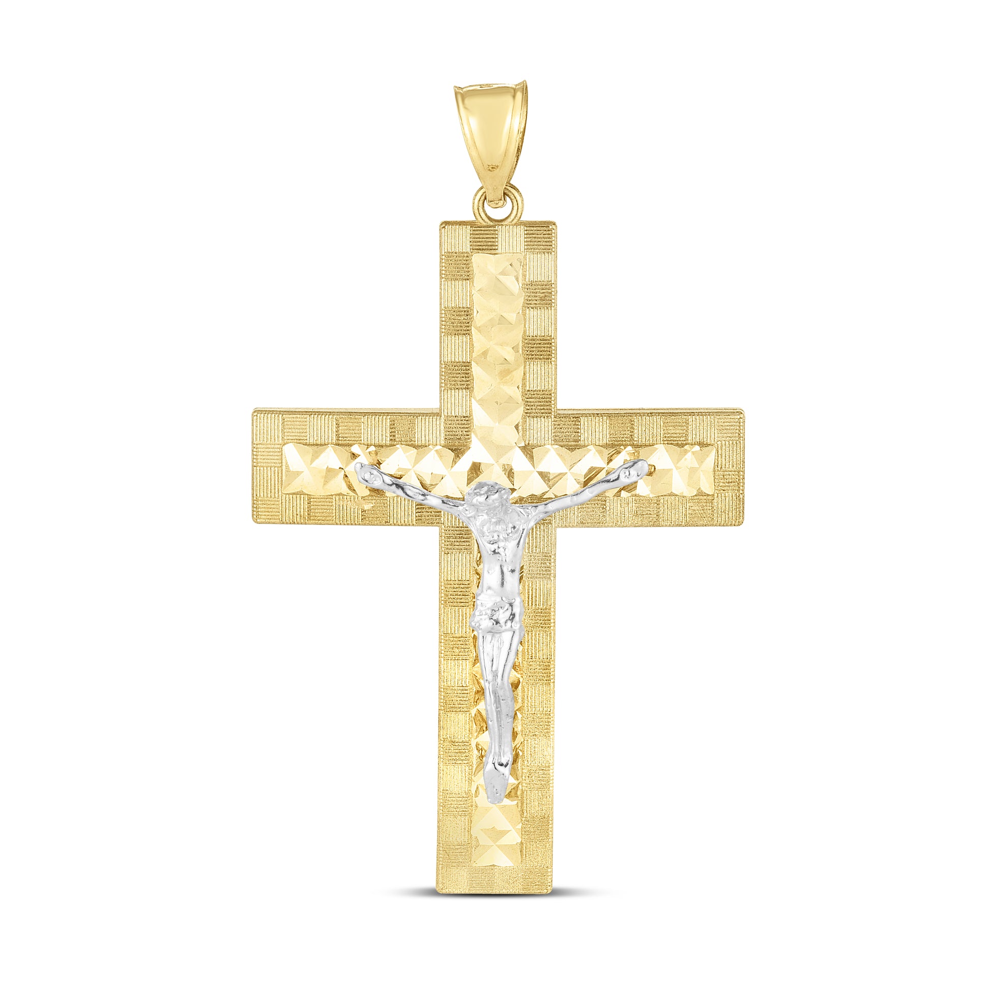 Royal Chain 14K Two-tone Cross Pendant TPD3746