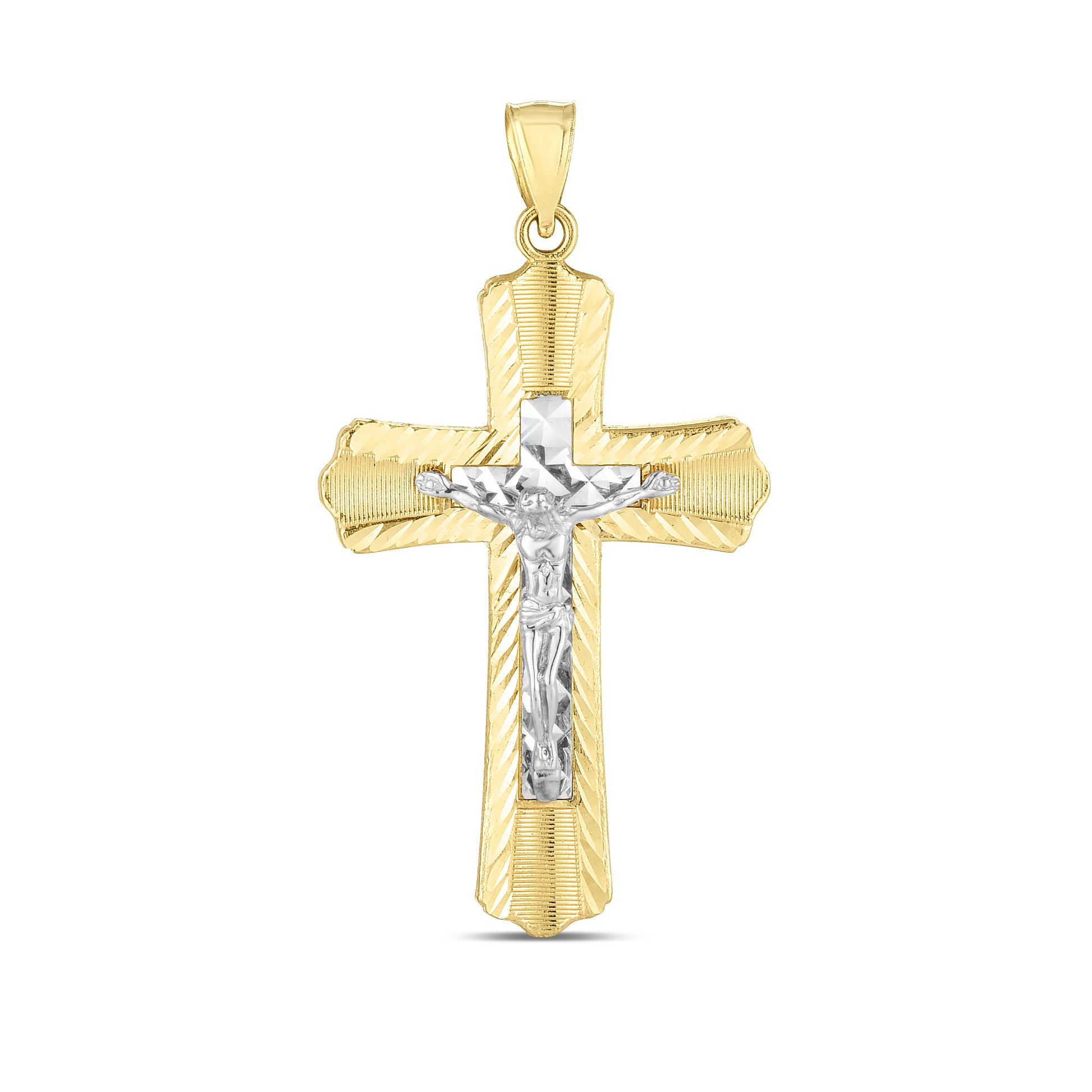 Royal Chain 14K Two-tone Cross Pendant TPD3748