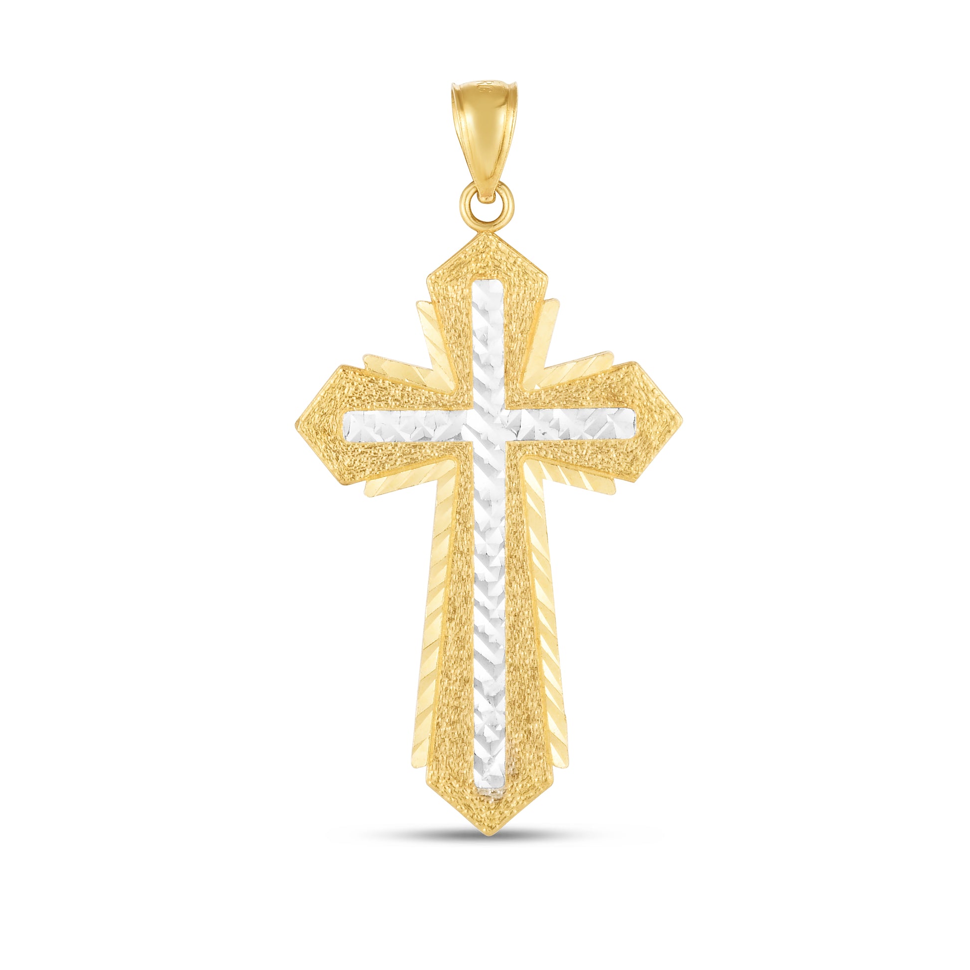 Royal Chain 14K Two-tone Cross Pendant TPD3751