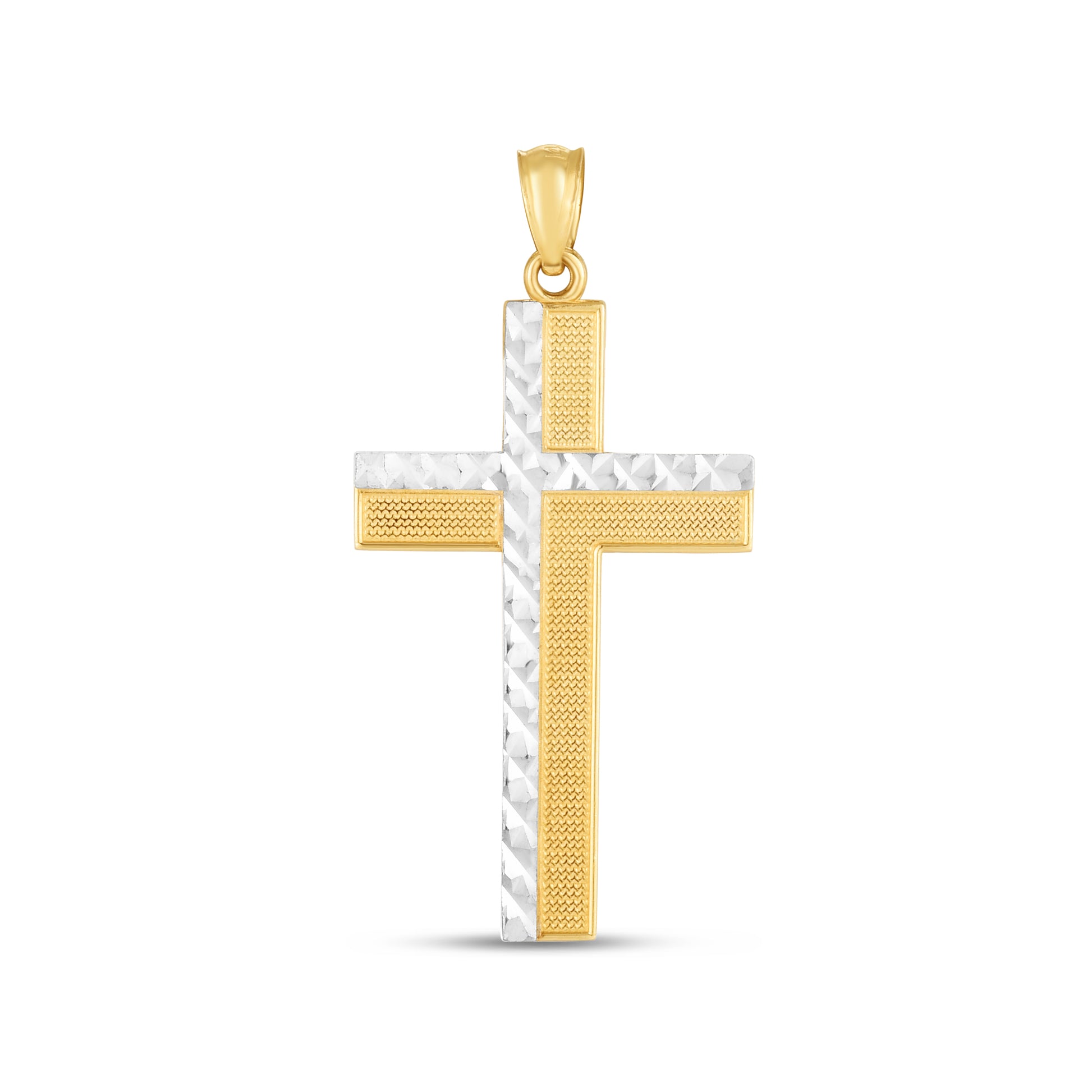 Royal Chain 14K Two-tone Cross Pendant TPD3757
