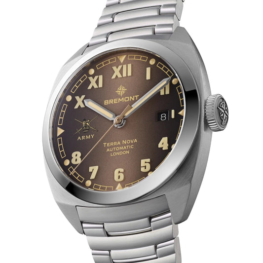 Bremont HMAF Terra Nova 40.5mm Date Bracelet TN40-DT-SS-HMAF-BR-B