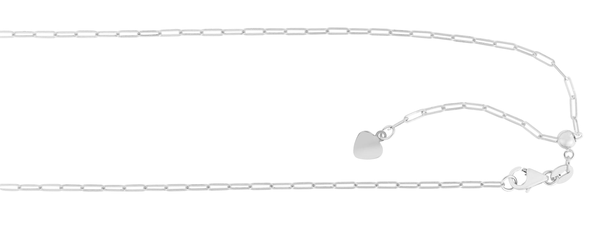 Royal Chain 14K Gold 1.5mm Adjustable Paperclip Chain APCLIP035