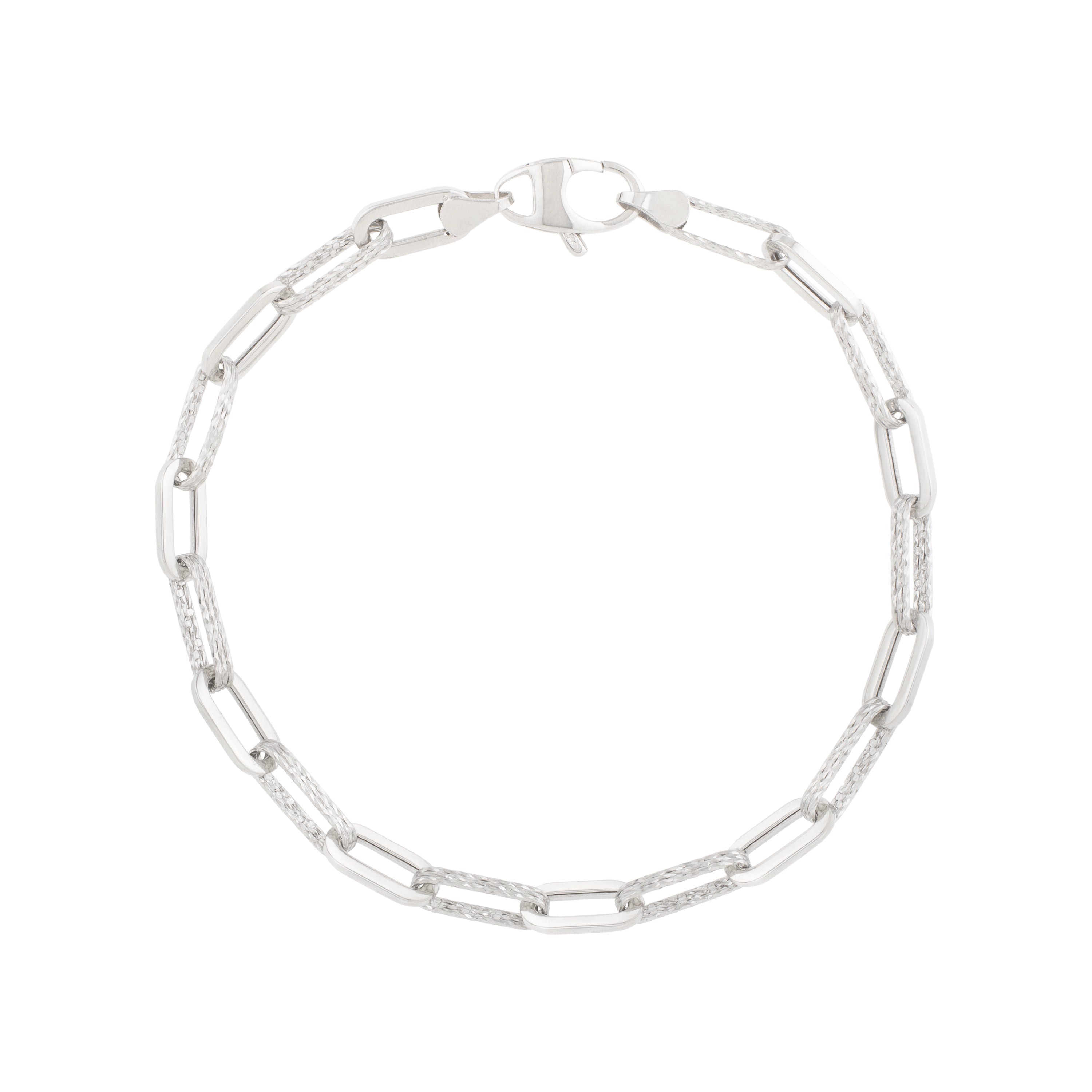 Royal Chain 14K 4mm Diamant Paperclip Bracelet WC17068