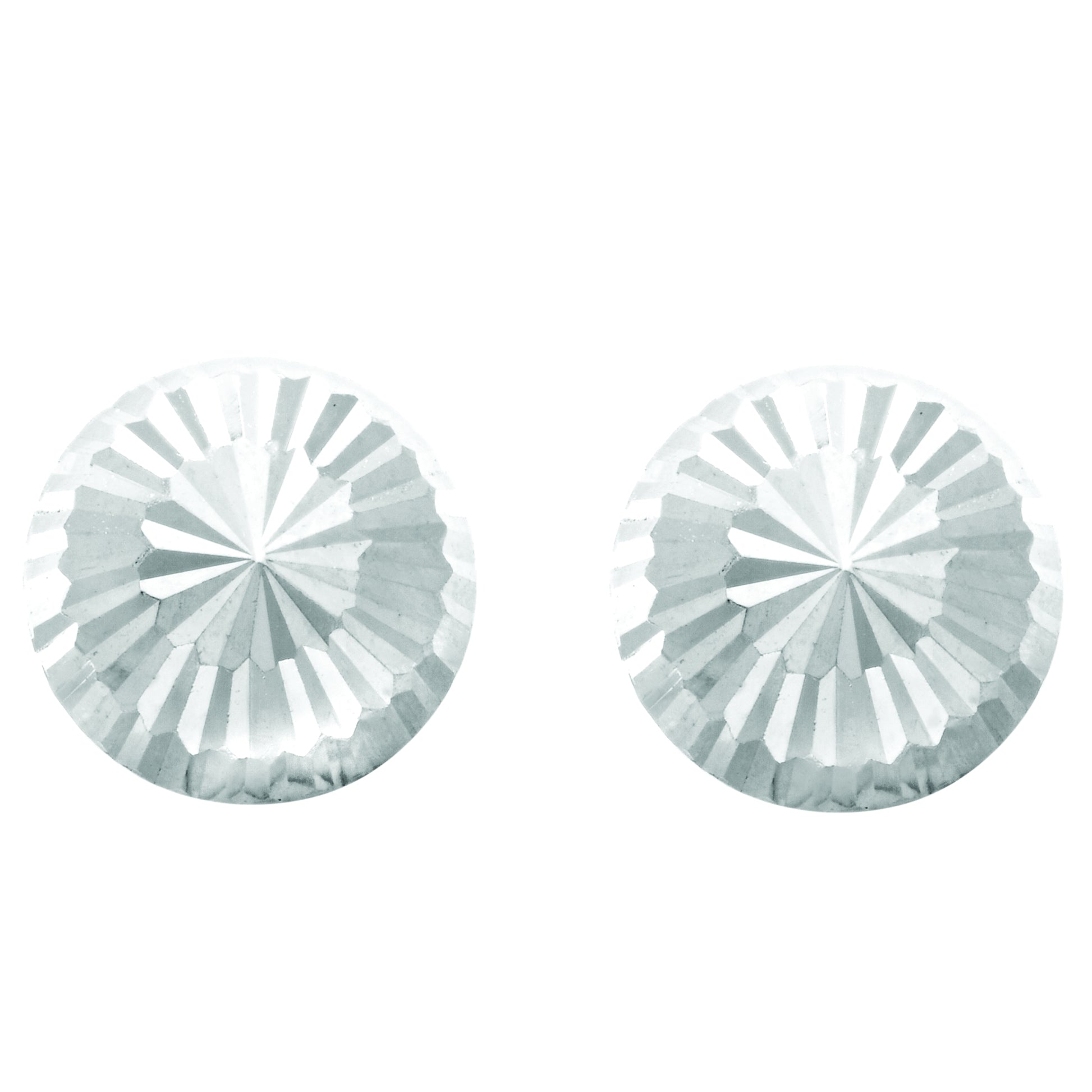 Royal Chain 14K Gold Small Diamond Cut Burst Post Earring ER3045