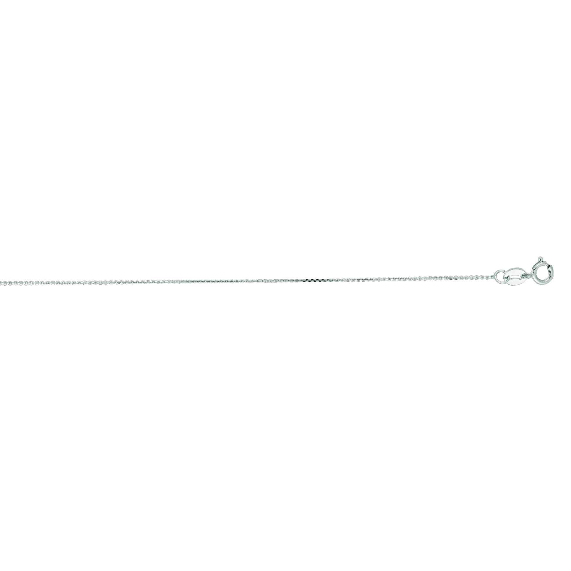 Royal Chain 14K Gold .5mm Diamond Cut Flat Cable Chain WFCAB20