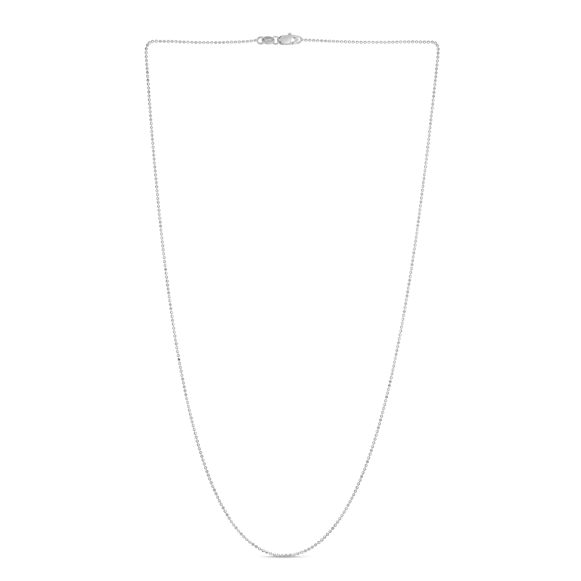 Royal Chain 14K Gold 0.9mm Diamond Cut Bead Chain LBD050