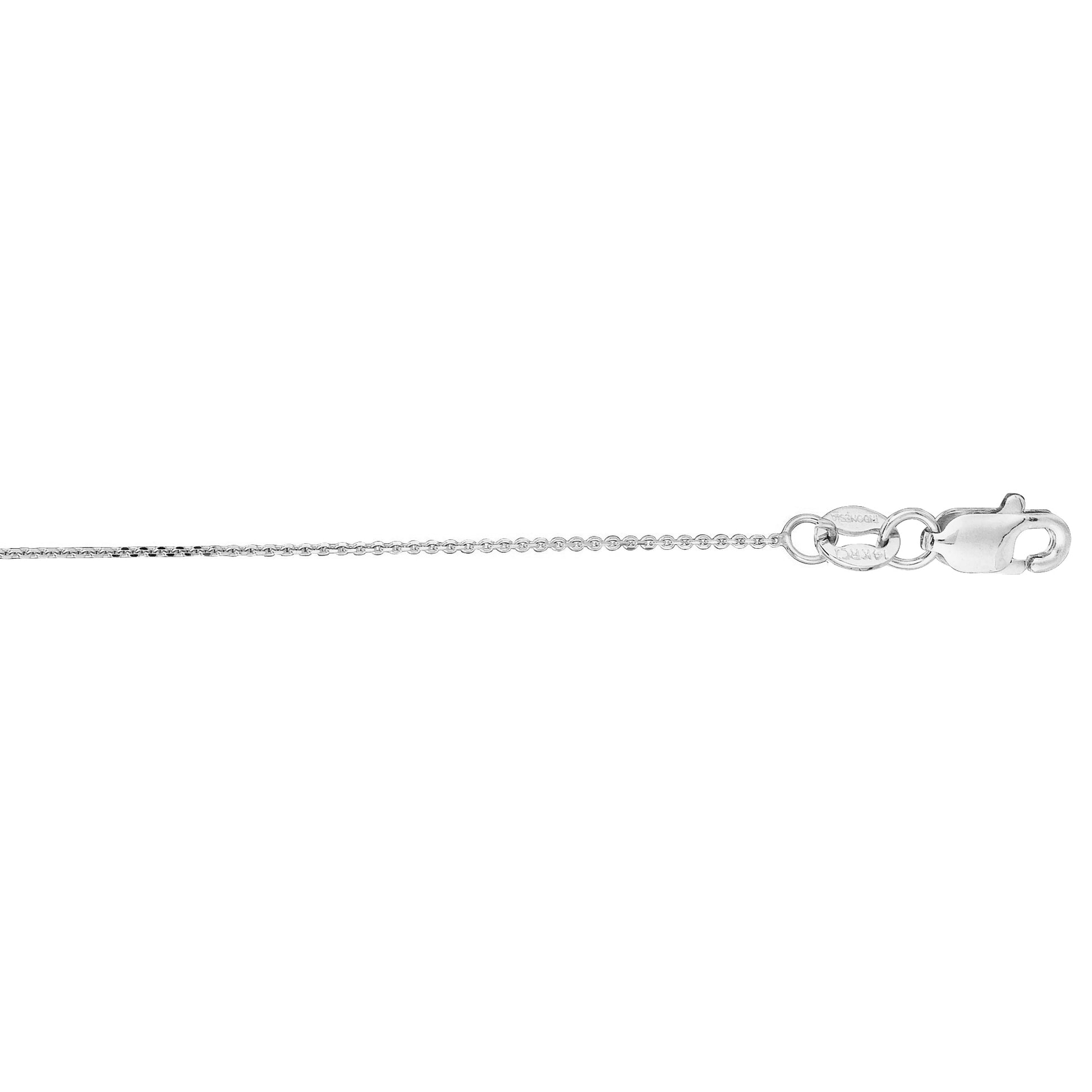 Royal Chain 14K Gold .5mm Diamond Cut Flat Cable Chain LFCAB20