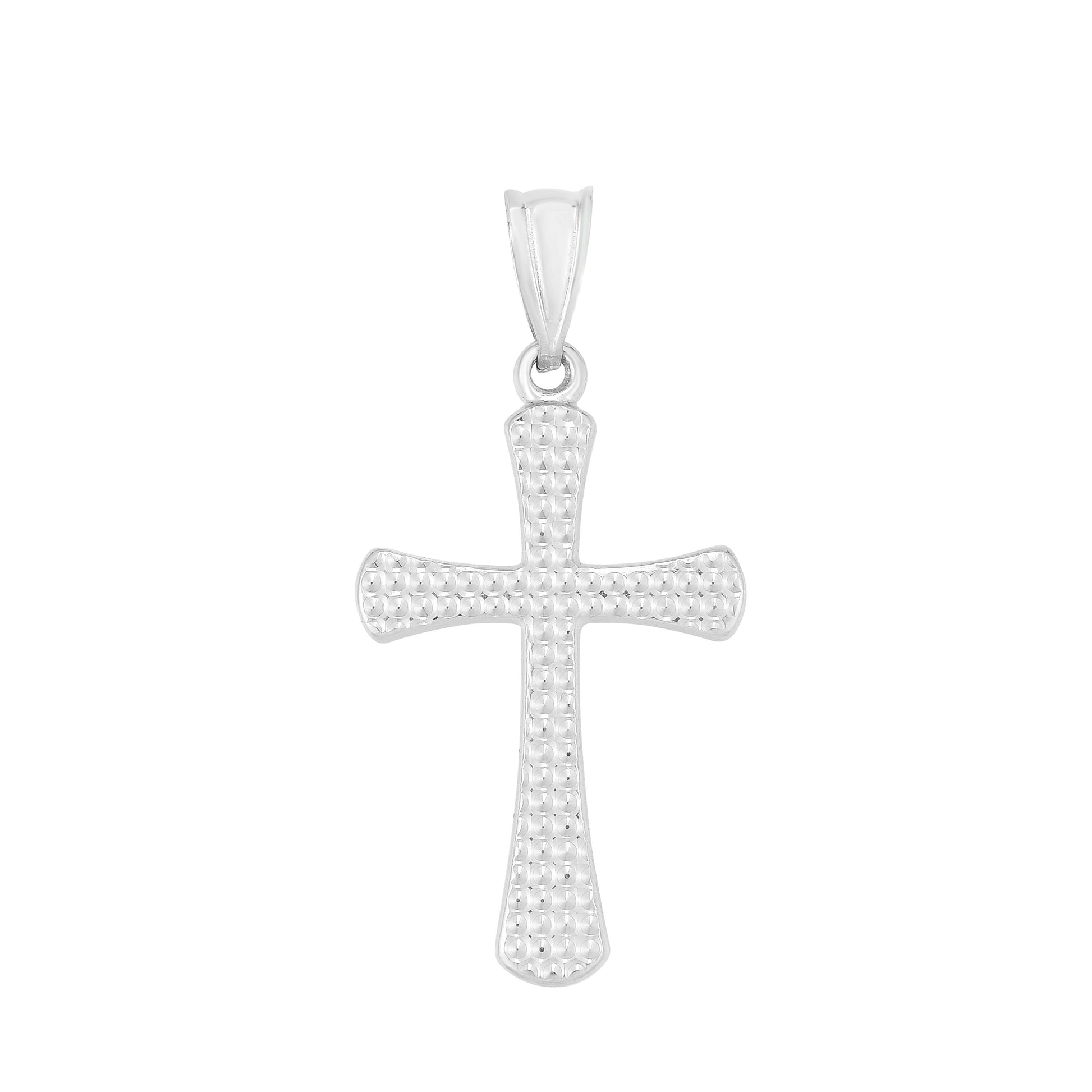 Royal Chain 14K Gold Diamond Cut Cross WPD9594