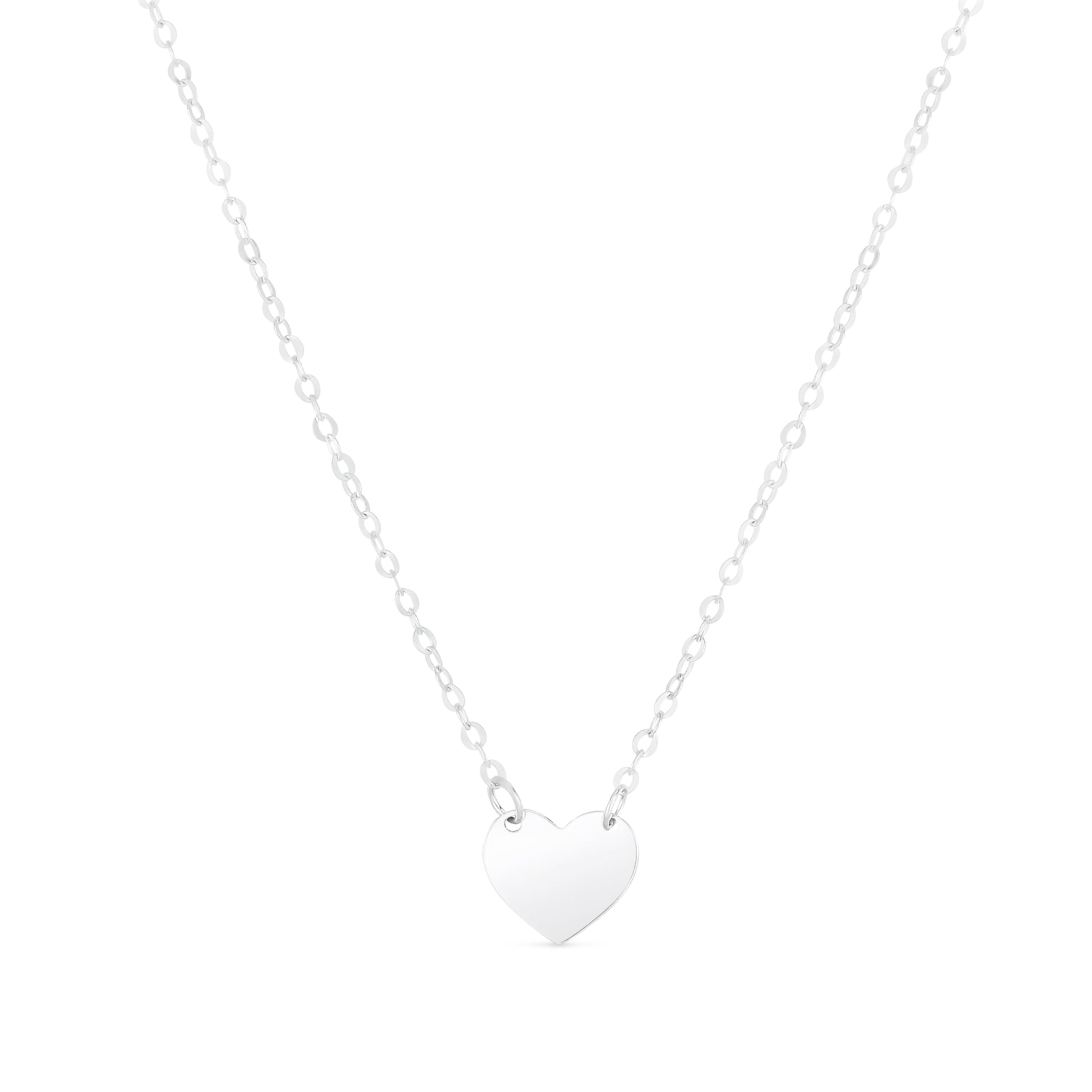 Royal Chain 14K White Mini Heart Pendant WRC13629
