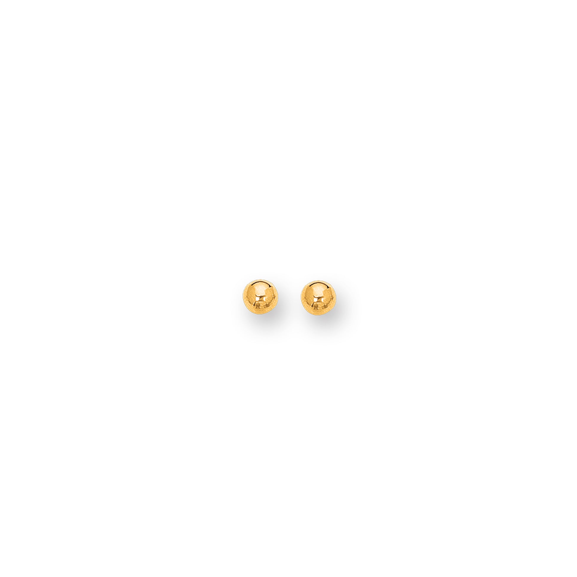 Royal Chain 10K Gold Polished Ball Stud Earring ZBALL