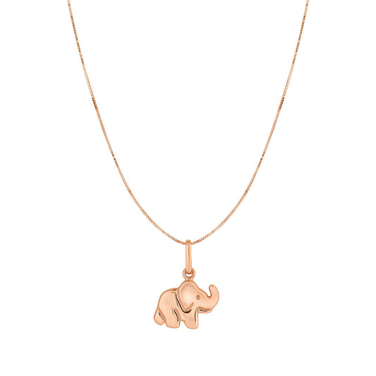 Royal Chain 10K Gold Elephant Necklace ZPD3269