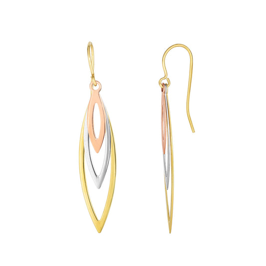 Royal Chain 10K Gold Drop Earring ZTCER3094