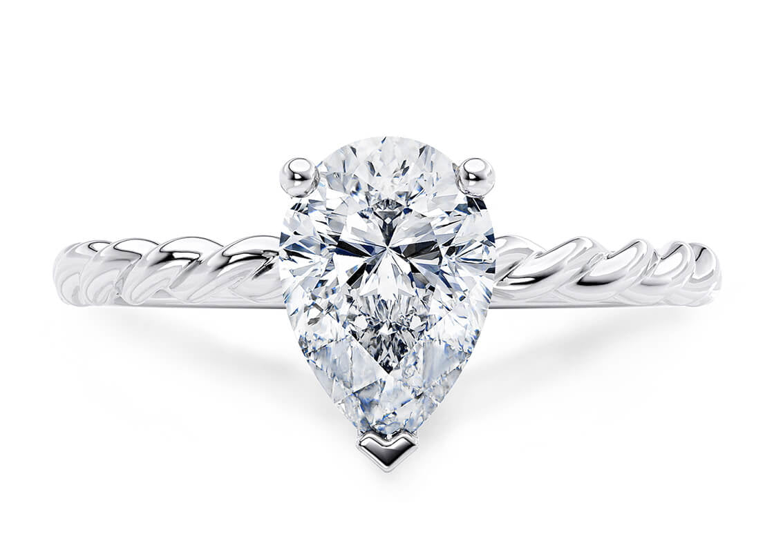 Ascot Pear Shape Solitaire 1.80 mm