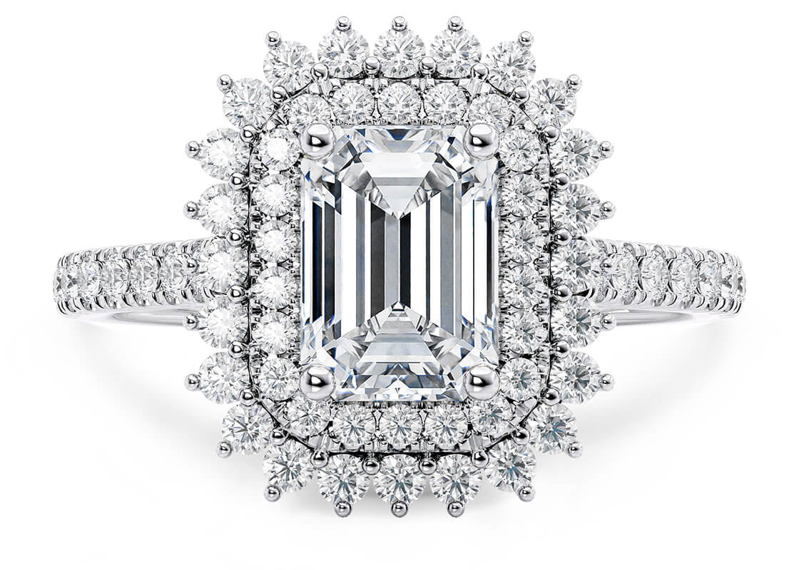 Berkeley Emerald Shape Claw Halo 1.80 mm