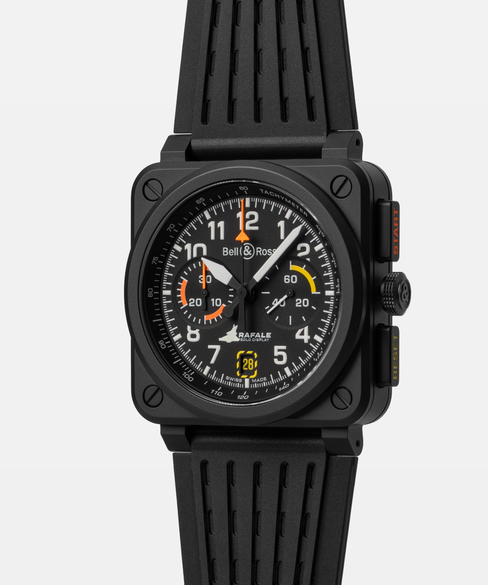 Bell & Ross BR-03 Chrono Rafale Solo Display BR0393-COM-ST/SRB