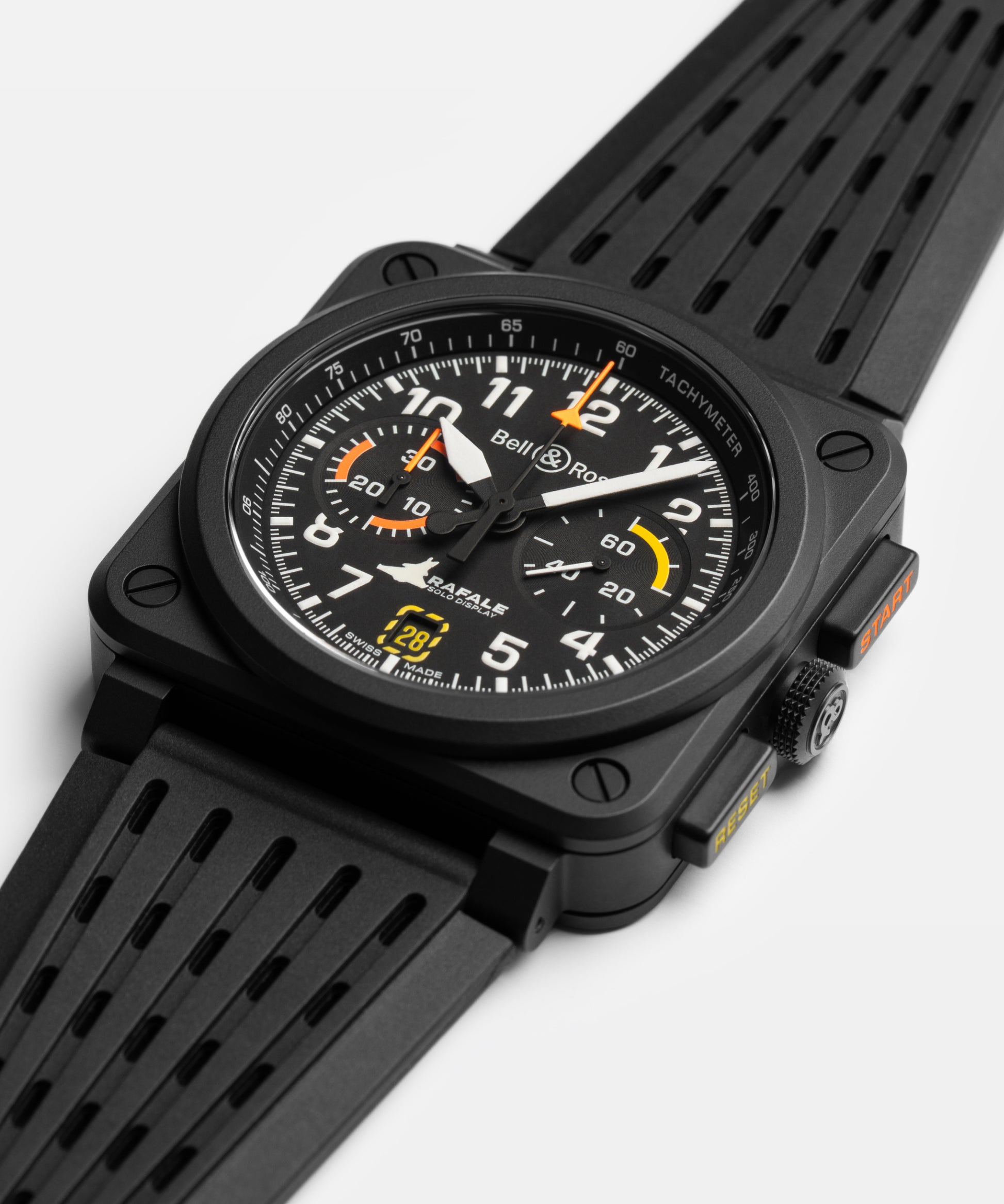 Bell & Ross BR-03 Chrono Rafale Solo Display BR0393-COM-ST/SRB