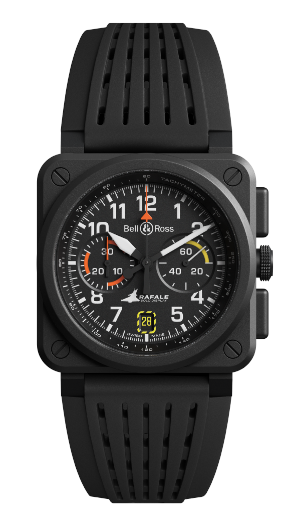Bell & Ross BR-03 Chrono Rafale Solo Display BR0393-COM-ST/SRB