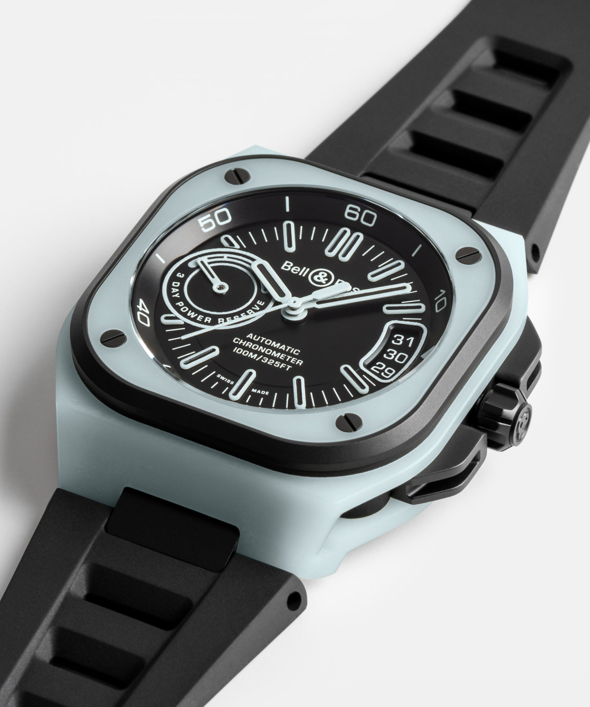 Bell & Ross BR-X5 Blue Lum 41 MM BR05C-RTH-STPG/SRB