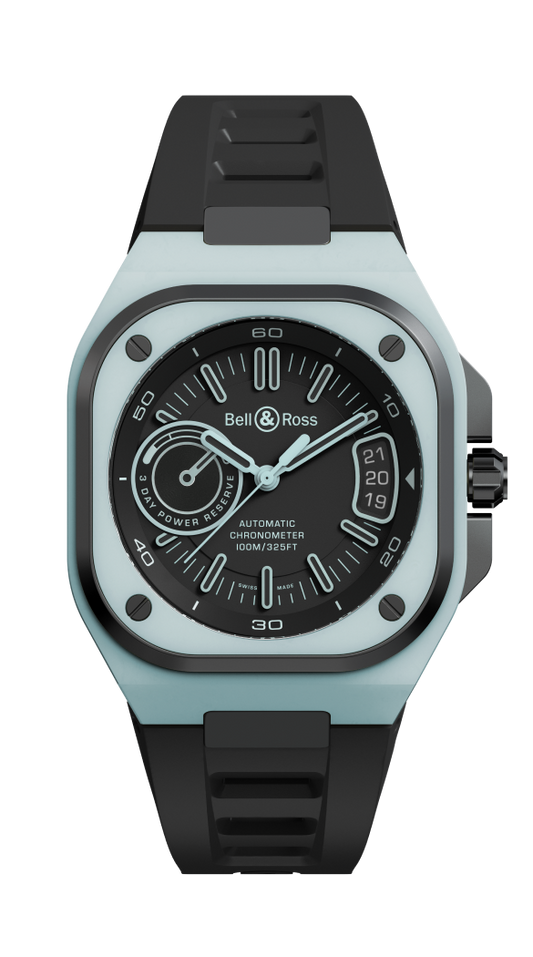 Bell & Ross BR-X5 Blue Lum 41 MM BR05C-RTH-STPG/SRB