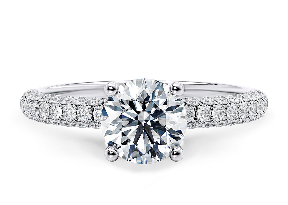 Muse Round Shape Pave Setting Diamond Band 2.50 mm