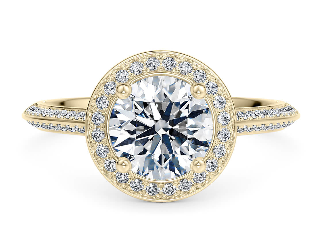 Olympia Engagement Ring Round Shape Thread Olympia 1.90 mm