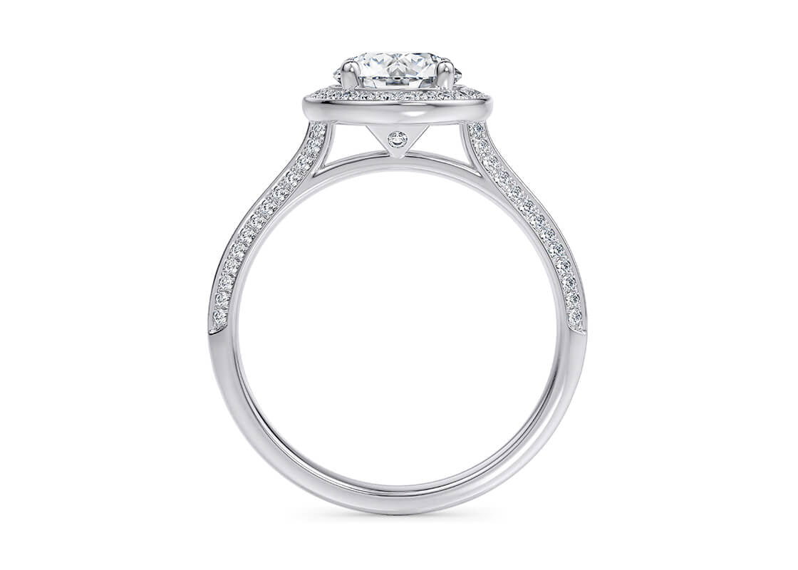 Olympia Engagement Ring Round Shape Thread Olympia 1.90 mm