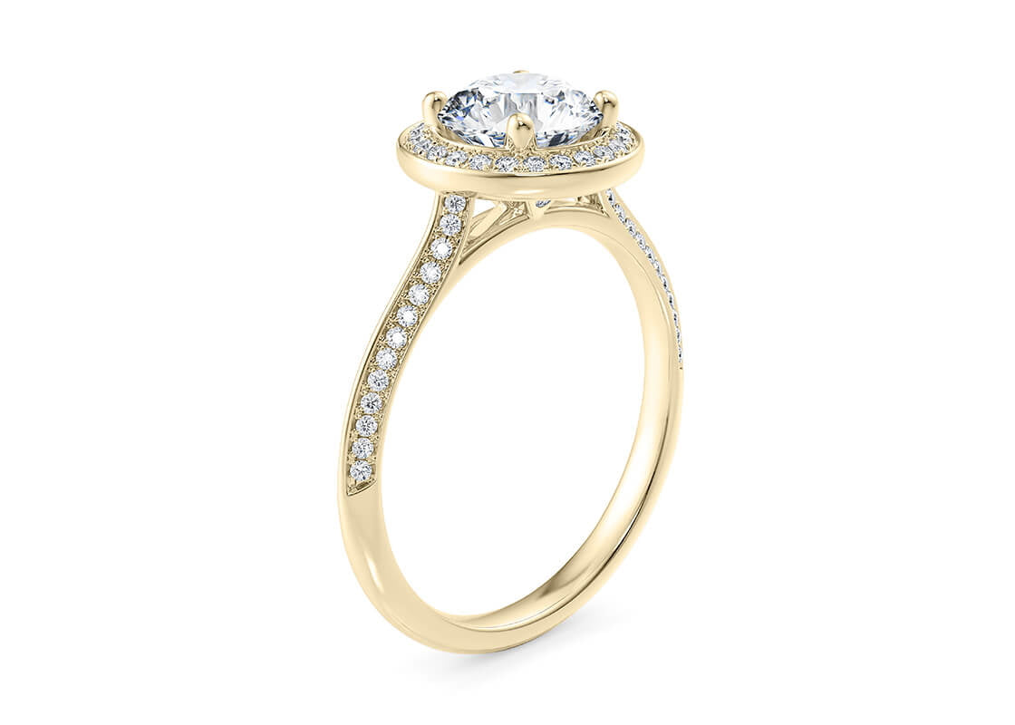 Olympia Engagement Ring Round Shape Thread Olympia 1.90 mm
