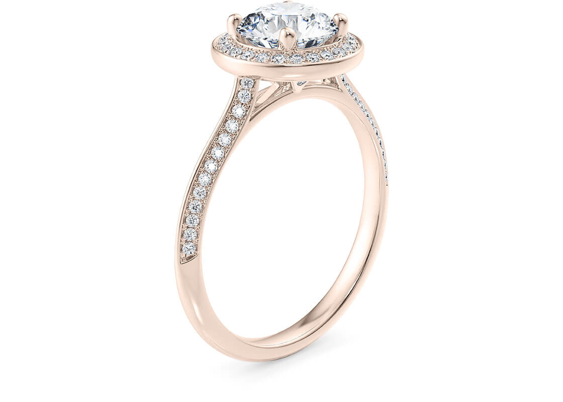Olympia Engagement Ring Round Shape Thread Olympia 1.90 mm