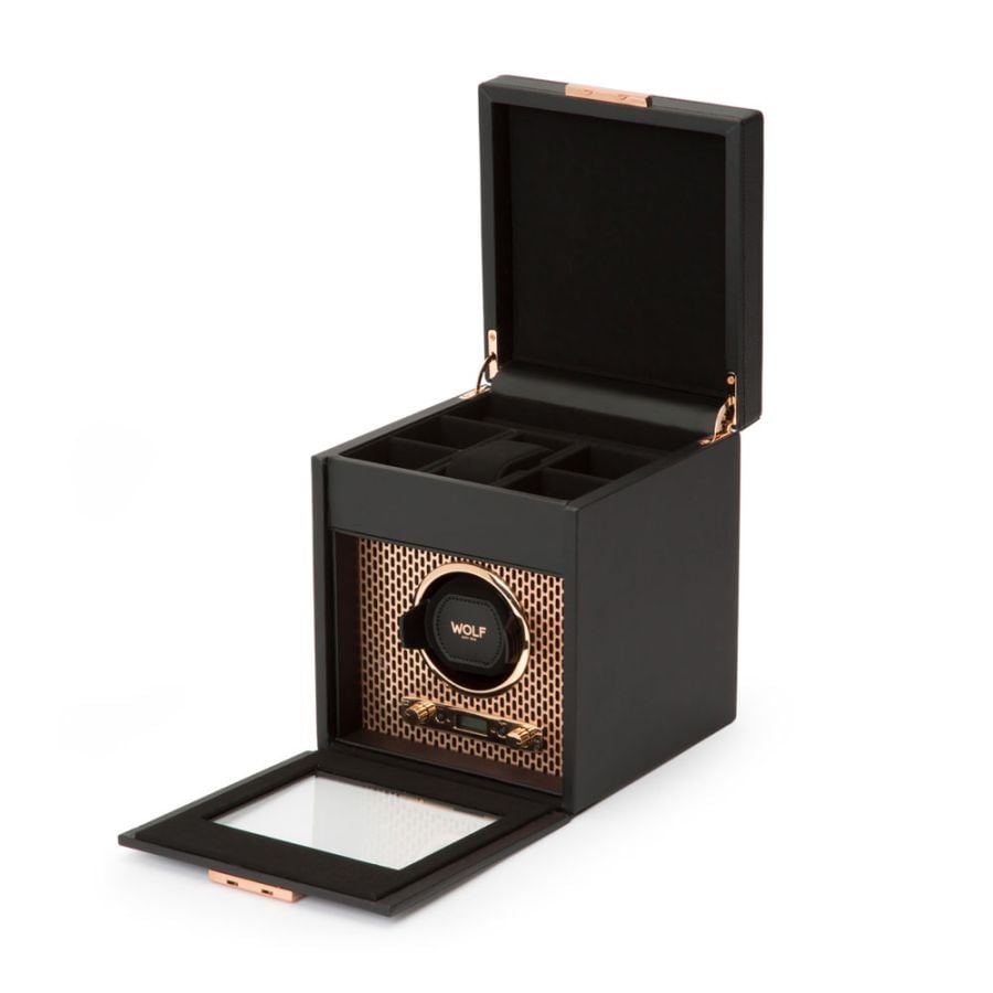 Wolf Axis Single Watch Winder With Storage 469216