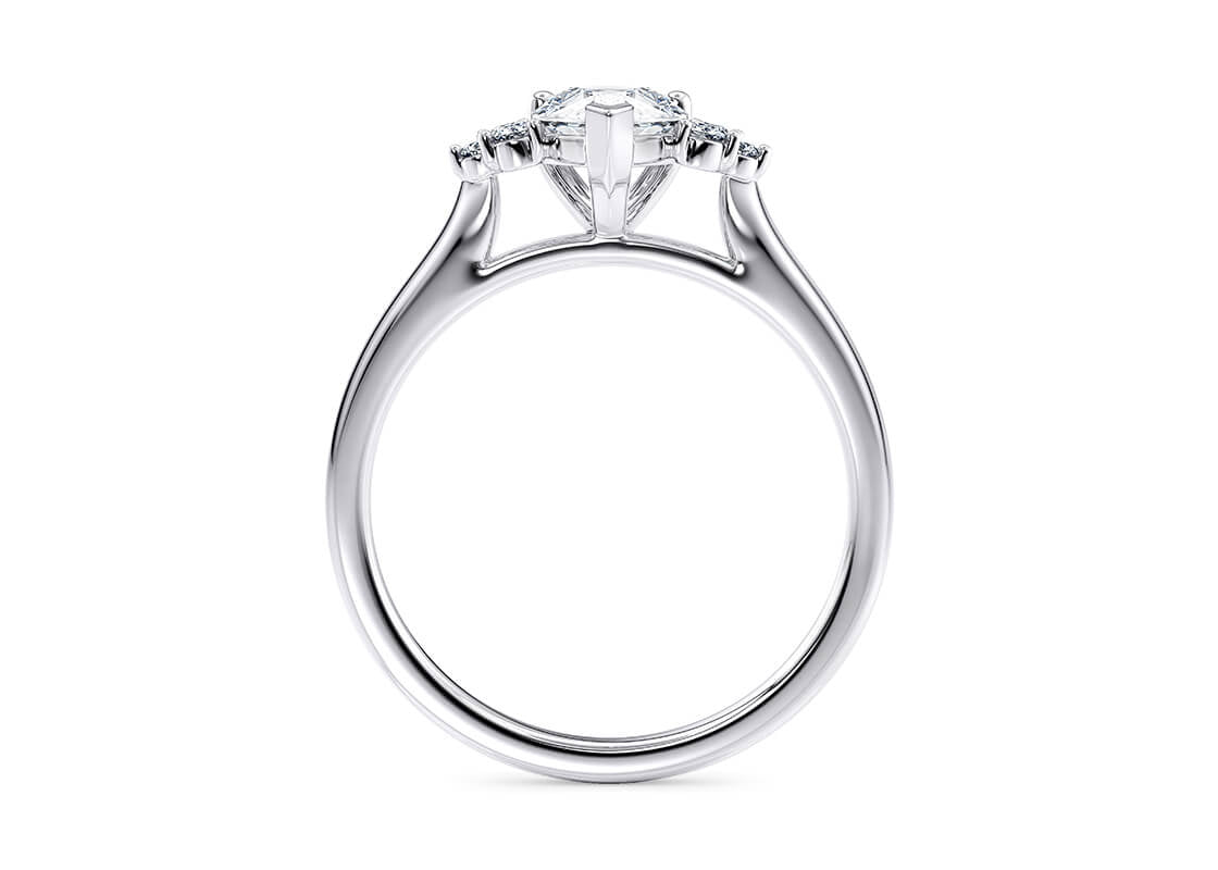 Rosa Pear Shape Claw Vintage 1.60 mm