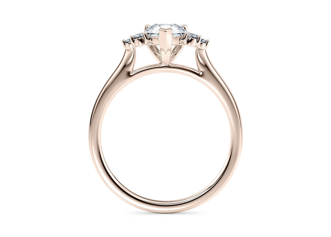 Rosa Pear Shape Claw Vintage 1.60 mm