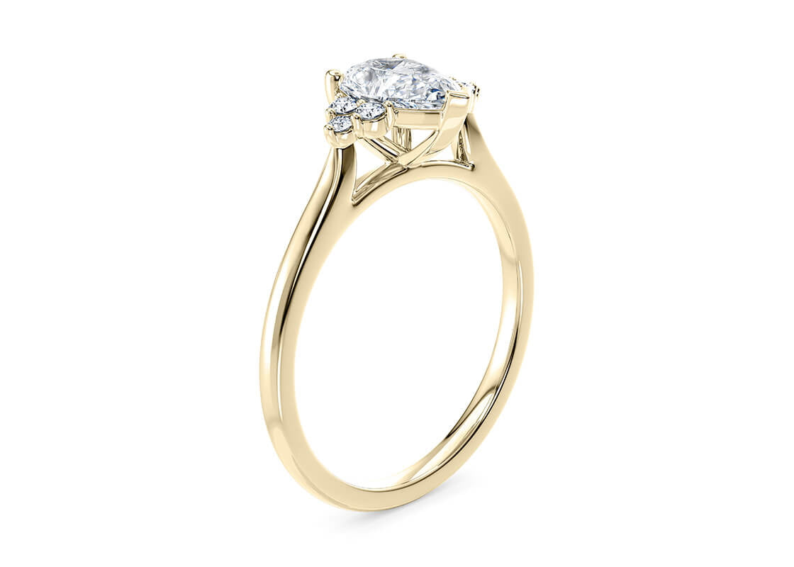 Rosa Pear Shape Claw Vintage 1.60 mm