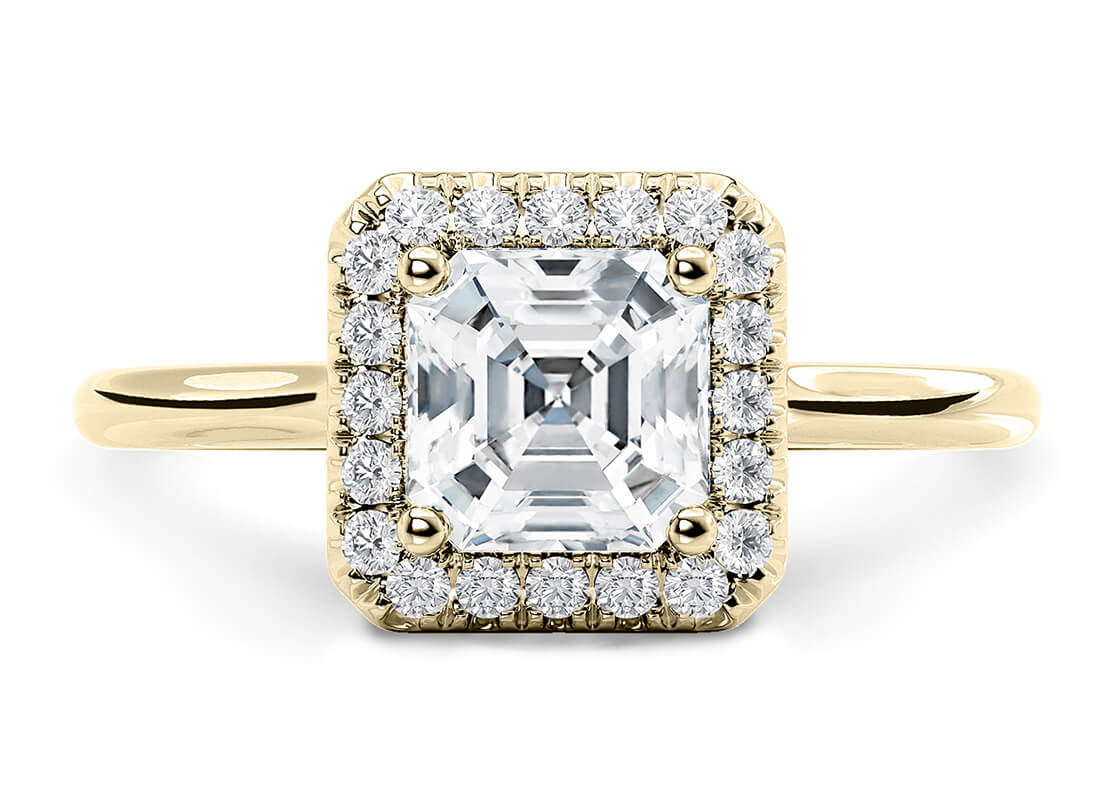 Rossetti Asscher Shape Castle Primrose 1.70 mm