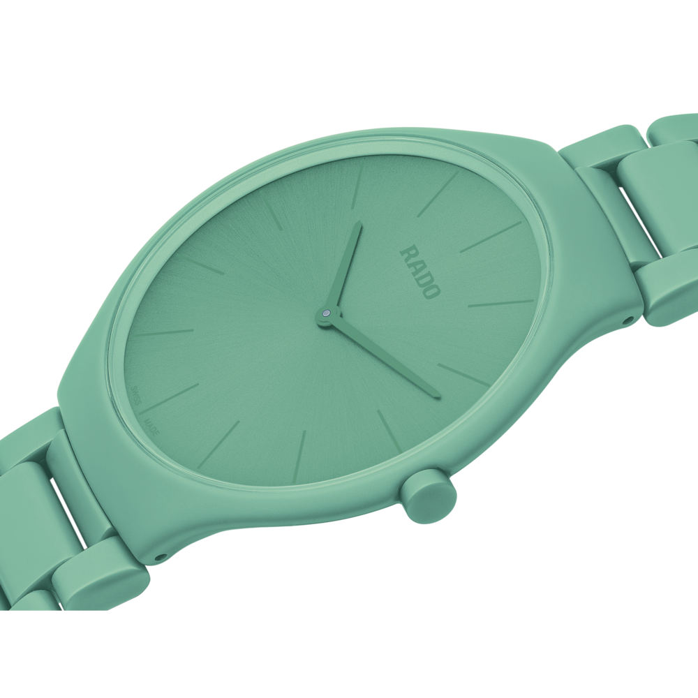 Rado True Round Thinline Les Couleurs™ Le Corbusier Slightly greyed English green 32041 R27096662