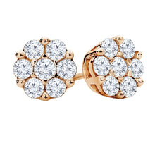 Load image into Gallery viewer, 0.50ctw Diamond Cluster Stud Earring
