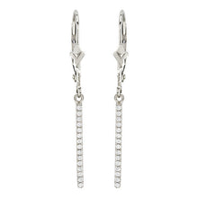 Load image into Gallery viewer, 14k 0.18ctw Diamond Bar Earring
