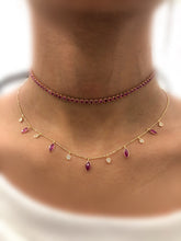 Load image into Gallery viewer, 14k 7.00ctw Ruby Tennis Choker Necklace
