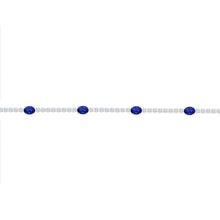 Load image into Gallery viewer, 14k 1.08ctw Sapphire and Diamond Bracelet
