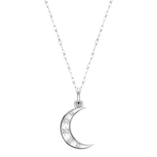 Load image into Gallery viewer, 0.05ctw Diamond Crescent Moon Pendant
