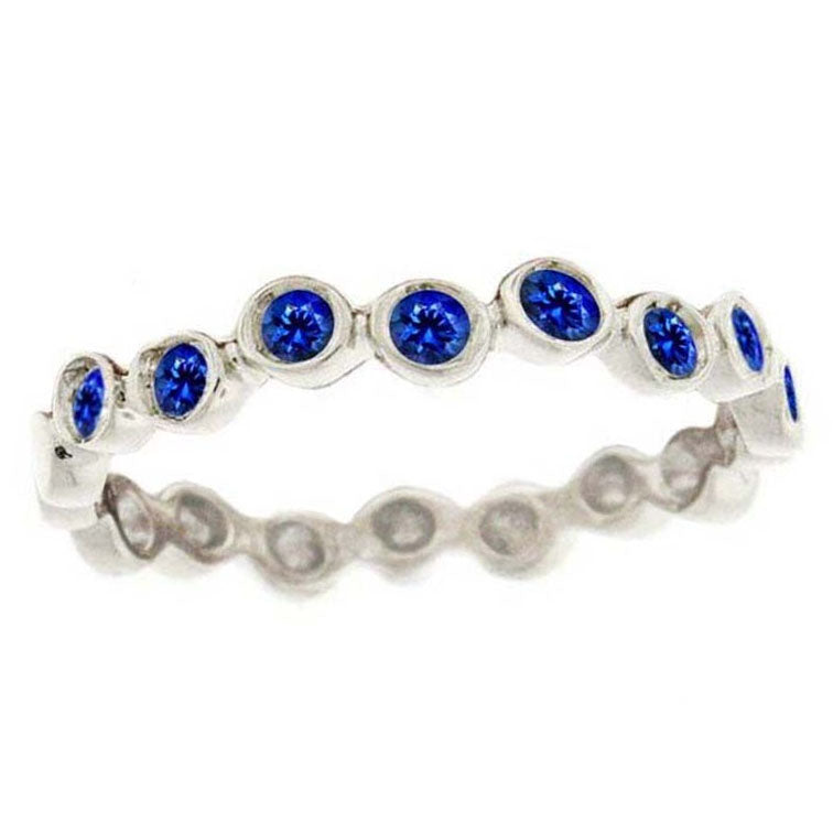 14k 0.35ctw Sapphire Stackable Ring