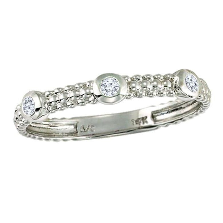 0.10ctw Diamond Stackable Ring