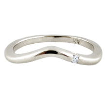 Load image into Gallery viewer, 0.01ctw Curved Stackable Diamond Ring
