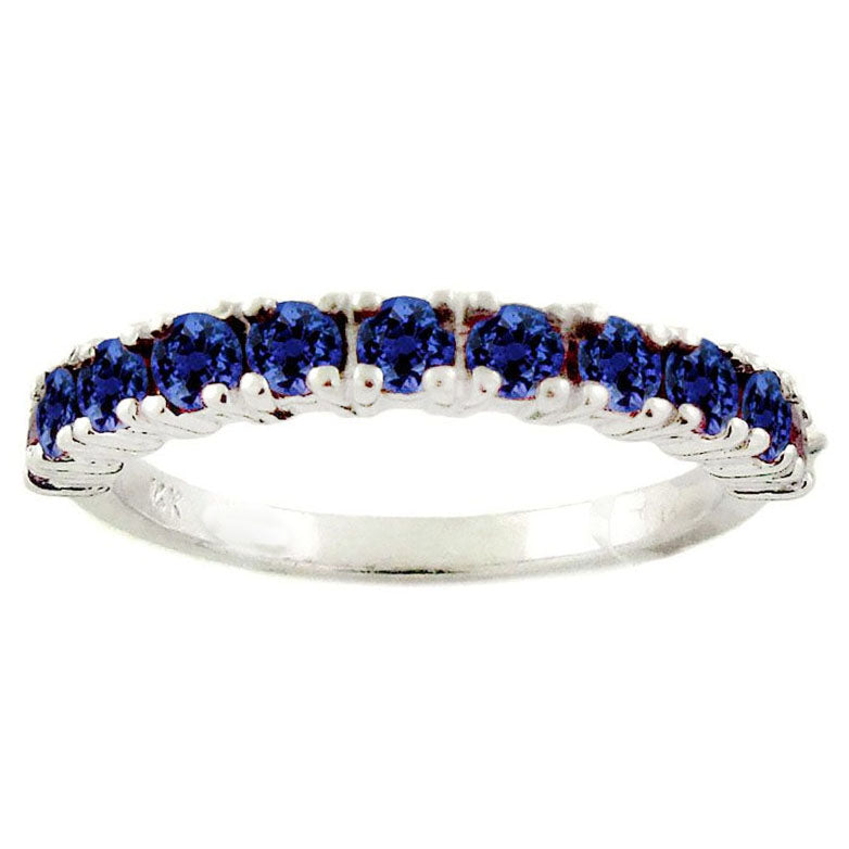 14k 1.17ctw Sapphire Stackable Ring