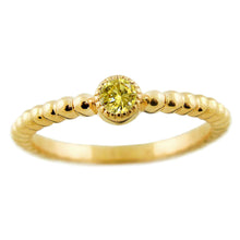 Load image into Gallery viewer, 14k 0.15ctw Citrine Beaded Stackable Ring
